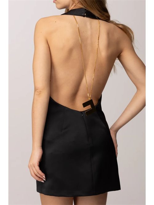 Mini abito in duchesse con collana ELISABETTA FRANCHI | AB87162E2/110